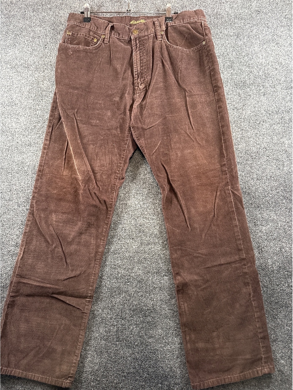 Eddie Bauer Corduroy Pants Mens 34x32 Brown Classic Fit Outdoor Workwear